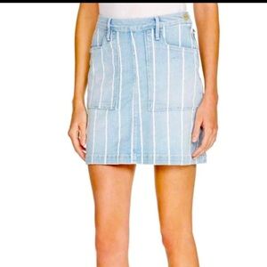 #530 FRAME Denim Striped Mini Skirt size 27